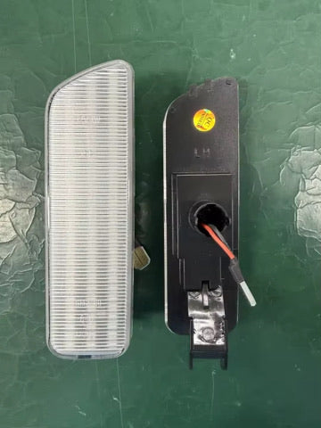 Clear Lens Amber LED Side Markers — VW Golf MK4 / GTI / R32 / Jetta MK4 / Cabrio (Pair)