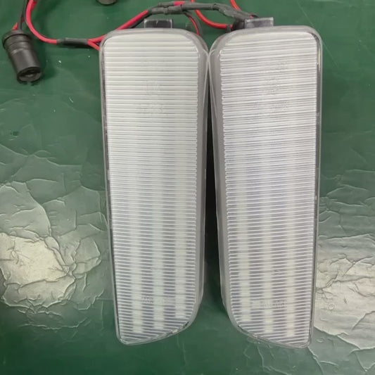 Clear Lens Amber LED Side Markers — VW Golf MK4 / GTI / R32 / Jetta MK4 / Cabrio (Pair)